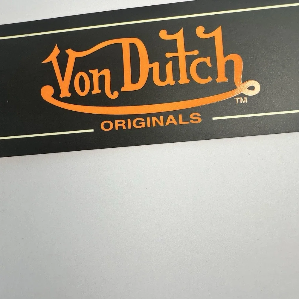 Von Dutch Checker Eyeball Wings 40 oz Tumbler With Handle Straw NWT